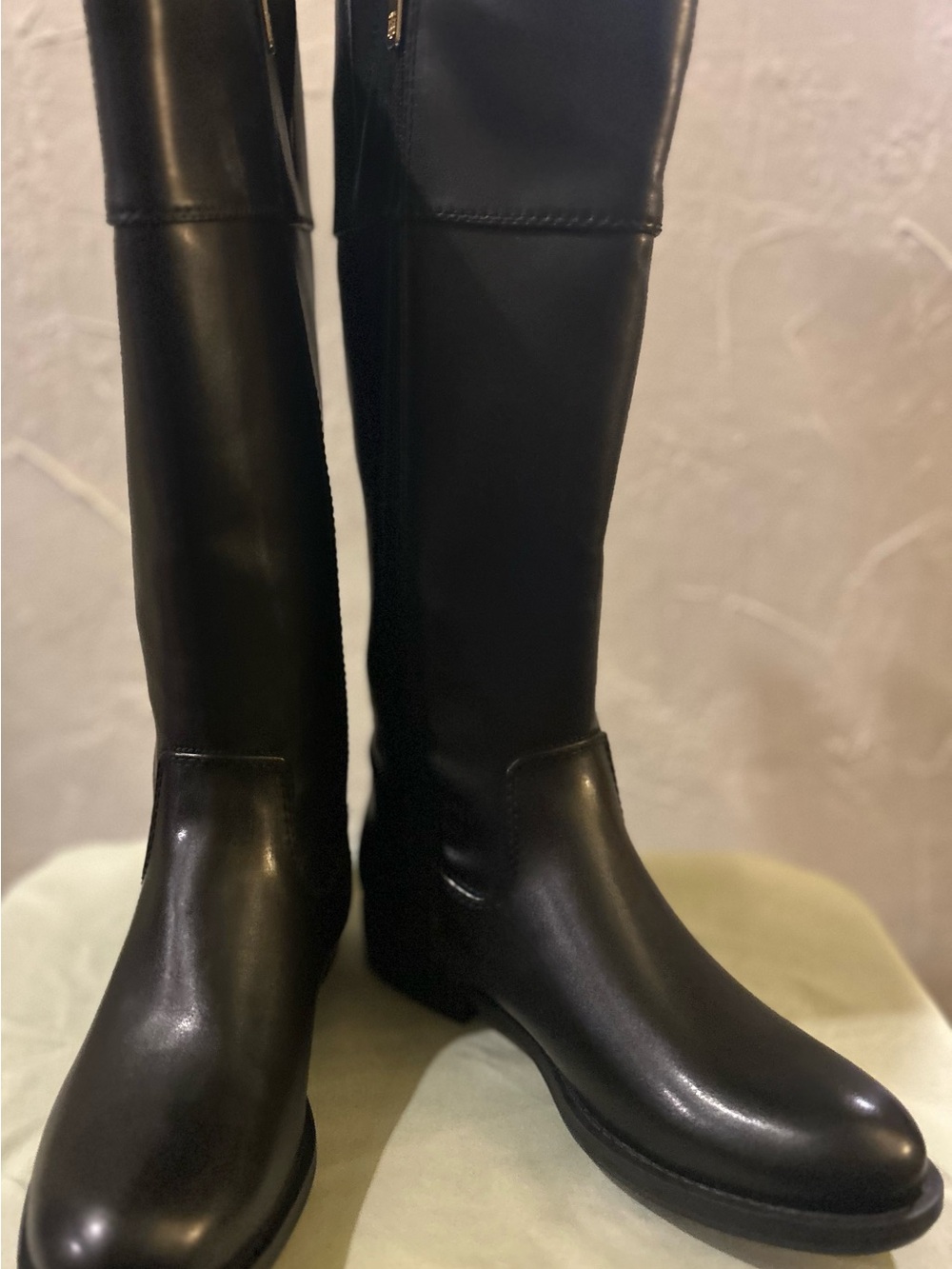 Tommy Hilfiger Black Over-the-Knee Riding Boots
